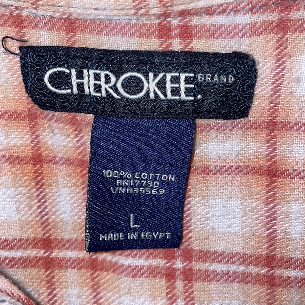 Custom Bleached Flannel Size Large - image 3